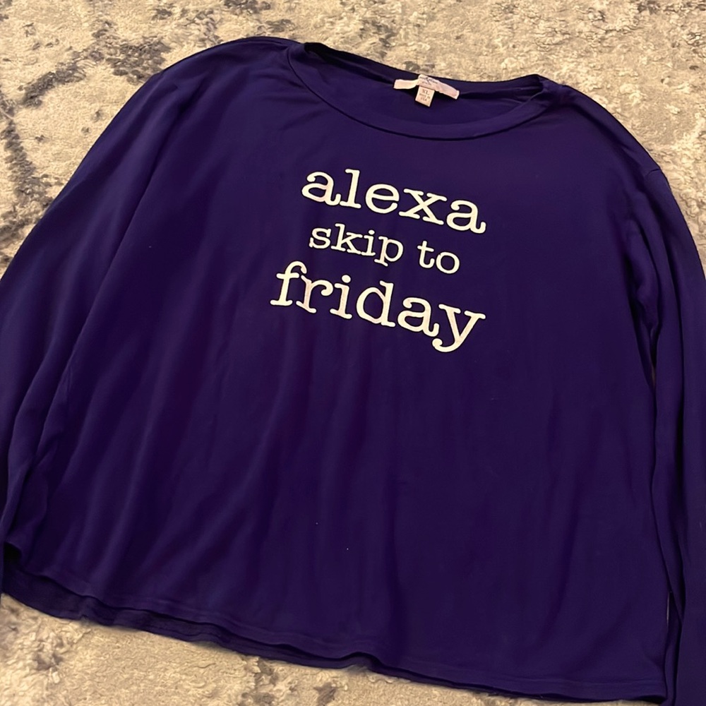 Girls “Alexa Skip to Friday” Shirt